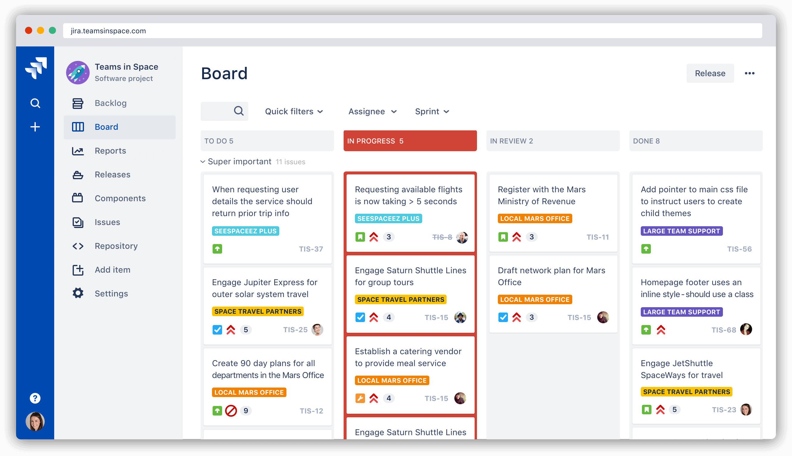 Painel Kanban