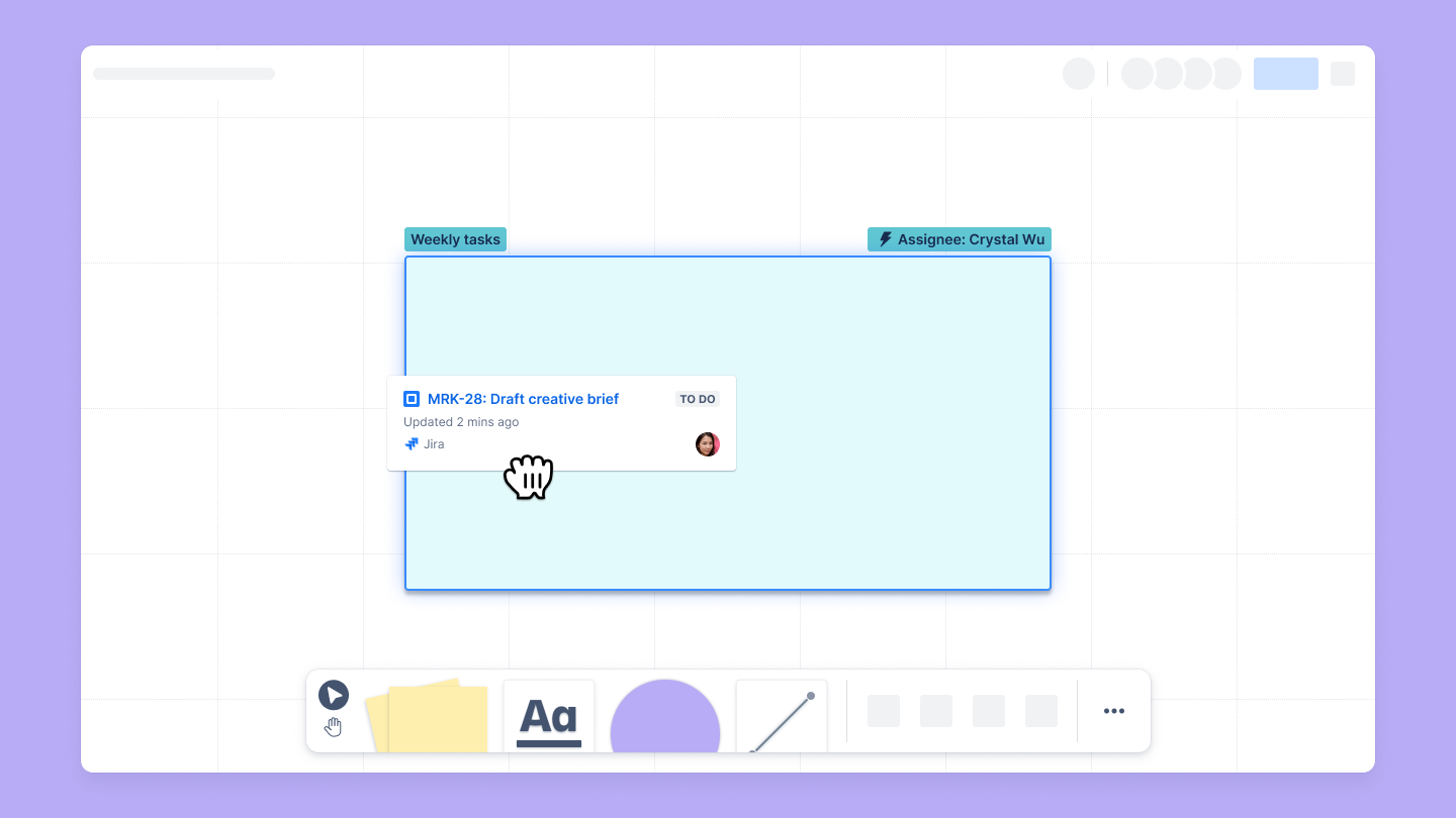 Jira 업무 항목 끌어다 놓기 스크린샷.