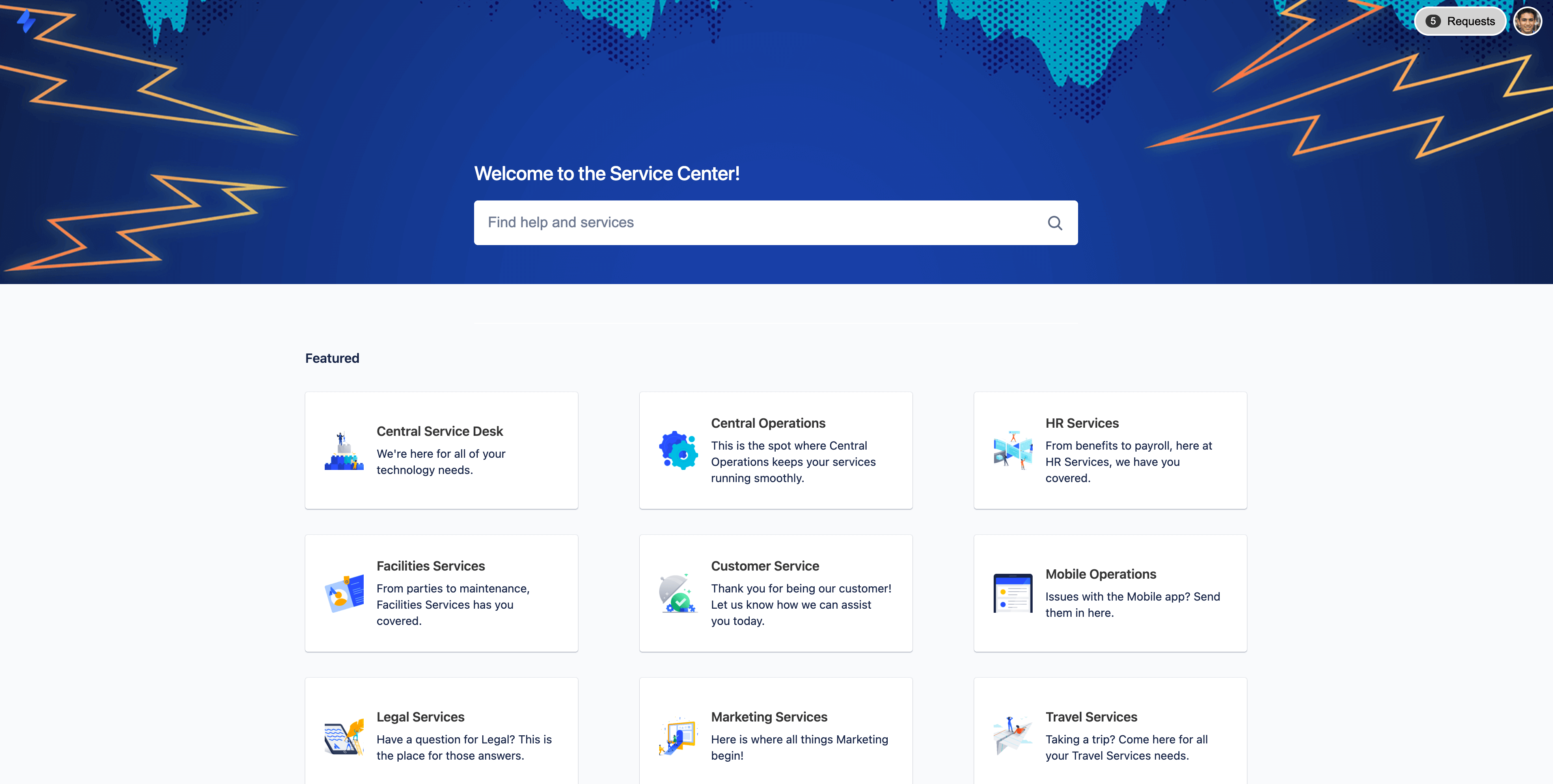 Центр поддержки в Jira Service Management