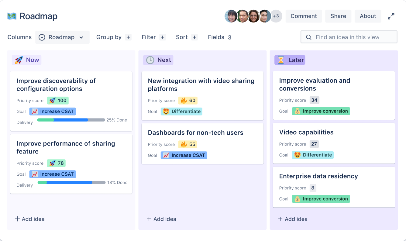 Vue du tableau d'un projet Kanban dans Jira Software