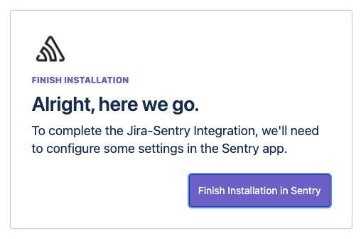 Zakończenie instalacji w Sentry